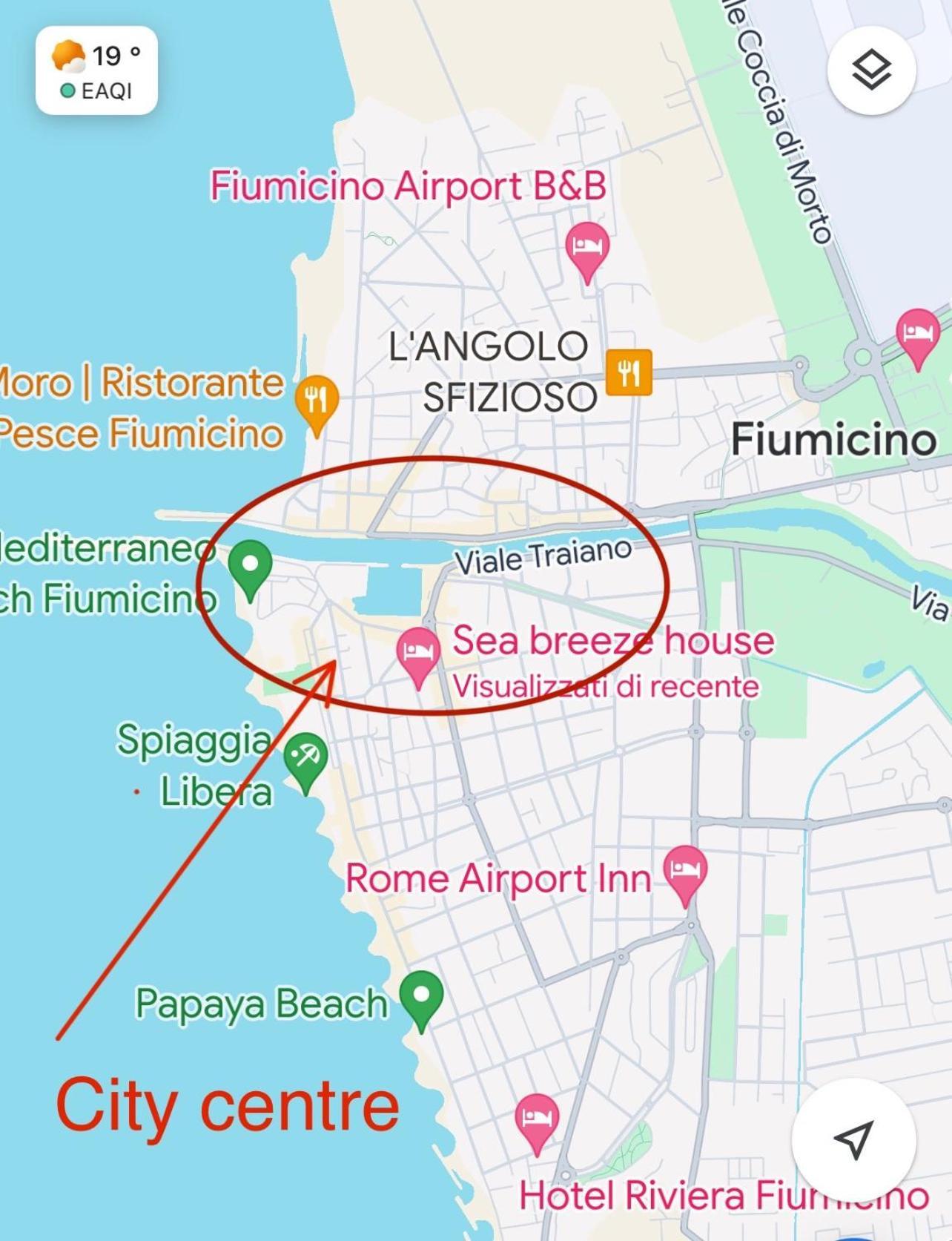 Sea Breeze House Apartman Fiumicino Kültér fotó